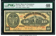 Mexico Banco de Guanajuato 10 Pesos 30.1.1914 Pick S290c M351c PMG Extremely Fine 40. Minor thinning.

HID09801242017