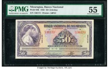 Nicaragua Banco Nacional de Nicaragua 50 Cordobas 1945 Pick 96b PMG About Uncirculated 55. 

HID09801242017