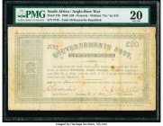 South Africa Government Noot 20 Pounds 28.5.1900 Pick 57b PMG Very Fine 20. Stained.

HID09801242017