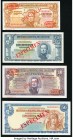 Uruguay Banco de la Republica Oriental 1; 5; 10; 50; 100; 500; 1,000 Pesos 1939 Pick 35s; 36s; 37s; 38s; 39s; 40s; 41s Specimens Choice Crisp Uncircul...