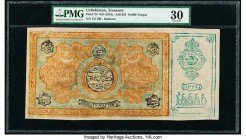 Uzbekistan Treasury 10,000 Tengas ND (1919) / AH1338 Pick 24 PMG Very Fine 30. 

HID09801242017