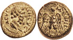 APAMEIA (Phrygia), Æ16, c.193-235 AD, Zeus head r/Eagle facg; VF/AVF, nrly cente...