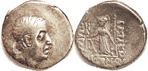 Ariobarzanes I, 96-63 BC, Drachm, Old Head r/Athena stg l, S7302; F-VF/F, sl off...
