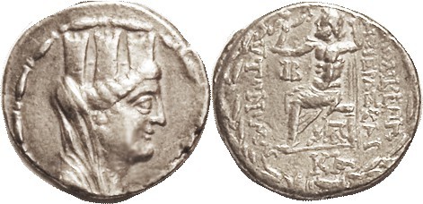 LAODIKEIA, Tet, Tyche head r/Zeus std l, in wreath, date IB = 70/69 BC, as S5874...