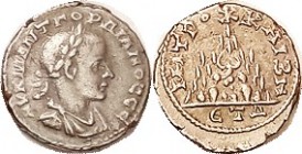 Caesarea, Drachm, Mount Argaeus, date ET-Delta; VF, obv well centered, rev sl off-ctr but complete; sl ragged edge; ltly toned. (A VF realized $483, L...