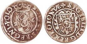 POLAND, Solidus, 1626, 16+ mm, Crowned S monogram/ shield; F & very decent, nrly centered, toned, problem free.