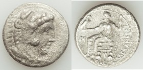 MACEDONIAN KINGDOM. Alexander III the Great (336-323 BC). AR tetradrachm (26mm, 16.37 gm, 1h). Choice VF, porosity. Lifetime issue of Cilicia, Myriand...