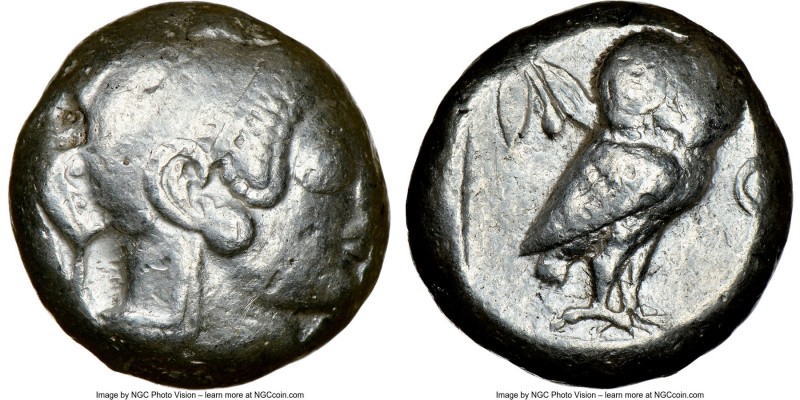 ATTICA. Athens. Ca. 510/500-480 BC. AR tetradrachm (20mm, 17.29 gm, 12h). NGC VF...