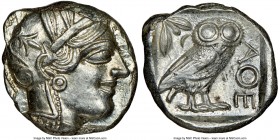 ATTICA. Athens. Ca. 440-404 BC. AR tetradrachm (24mm, 17.22 gm, 3h). NGC MS 4/5 - 4/5. Mid-mass coinage issue. Head of Athena right, wearing crested A...