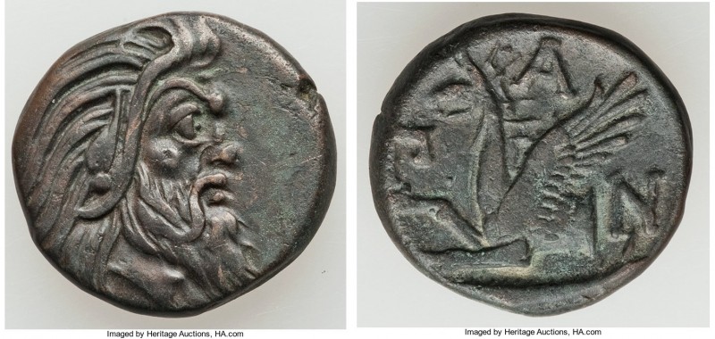 CIMMERIAN BOSPORUS. Panticapaeum. Ca. 4th century BC. AE (20mm, 6.99 gm, 12h). X...