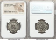 SYRIA. Antioch. Trajan Decius (AD 249-251). BI tetradrachm (26mm, 12h). NGC XF, scratches. 3rd issue, 2nd officina, AD 250-251. AYT K Γ MЄ KY TPAIANOC...