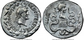 Marc Antony, as Triumvir and Imperator (44-30 BC), with Octavia. AR cistophorus (26mm, 11.85 gm, 12h). NGC XF 5/5 - 2/5, brushed. Ephesus, ca. summer-...