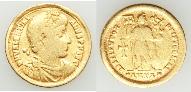 Valentinian I, Western Roman Empire (AD 364-375). AV solidus (21mm, 3.94 gm, 5h)...