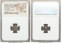 ANCIENT LOTS. Greek. Mixed. Ca. 5th-4th centuries BC. Lot of two (2) AR fractions. NGC VF-XF. Includes: Thrace. Apollonia Pontica. AR drachm (2.73 gm)...