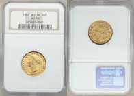 Victoria gold Sovereign 1867-SYDNEY AU50 NGC, Sydney mint, KM4. AGW 0.2353 oz. 

HID09801242017