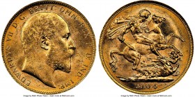 Edward VII gold Sovereign 1904-M MS62 NGC, Melbourne mint, KM15. AGW 0.2355 oz. 

HID09801242017