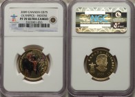 Elizabeth II gold Proof 75 Dollars 2009 PR70 Ultra Cameo NGC, Royal Canadian mint, KM908. Mintage: 4,075. One year type - Issued for the Vancouver Oly...