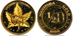 Manitoba gold Proof Fantasy 1/2 Dollar 1898-Dated (c. 1962) PR66 Ultra Cameo NGC, KM-X11, G&L-780.

HID09801242017
