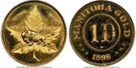 Manitoba gold Proof Fantasy Dollar 1898-Dated (c. 1962) PR67 Cameo NGC, KM-X12, G&L-790. 

HID09801242017