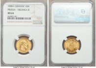 Prussia. Friedrich III gold 10 Mark 1888-A MS64 NGC, Berlin mint, KM514. AGW 0.1152 oz. 

HID09801242017