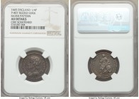 Charles II silver Pattern Farthing 1665 AU Details (Obverse Scratched) NGC, Peck-407. Reeded edge. 

HID09801242017