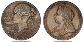 Victoria silver Matte Specimen "Diamond Jubilee" Medal 1897 SP64 PCGS, Eimer-1817b, BHM-3506. 26mm. By G W de Saulles after T. Brock and W. Wyon. VICT...