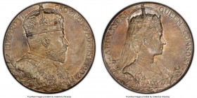 Edward VII silver Matte Specimen "Coronation" Medal 1902 SP64 PCGS, Eimer-1871b, BHM-3737. By G. W. de Saulles. EDWARD VII CROWNED 9 AUGUST 1902 His c...