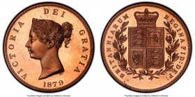 Victoria copper Proof INA Retro Issue "Shield" Crown 1879-Dated PR67 Red Deep Cameo PCGS, KM-X82b. 

HID09801242017