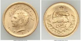 Muhammad Reza Pahlavi gold Pahlavi SH 1331 (1952) UNC, KM1162. 22.3mm. 8.15gm. AGW 0.2354 oz. 

HID09801242017