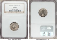 4-Piece Lot of Certified Assorted Issues NGC, 1) USA Administration 5 Centavos 1941-M MS62, KM180. 2) USA Administration 10 Centavos 1921 MS64, KM169....