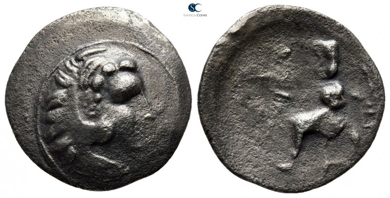 Eastern Europe. Imitations of Alexander III of Macedon 300-200 BC. 
Drachm AR
...