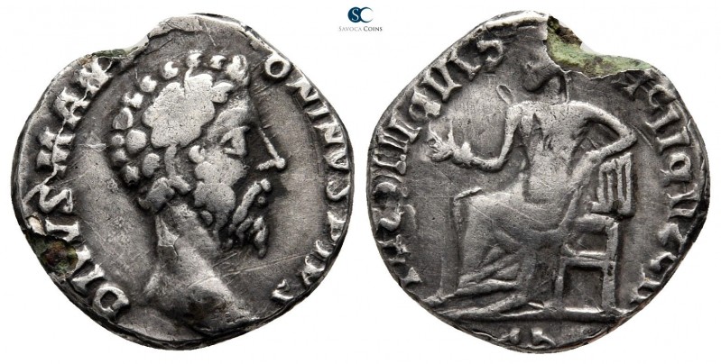 Eastern Europe. Imitation of Divus Marcus Aurelius AD 160-180. 
Fourrée Denariu...