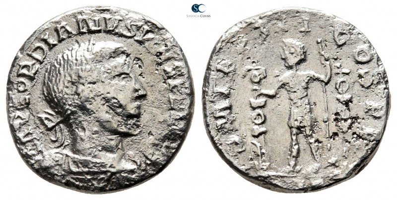 Eastern Europe. Imitating Gordianus III AD 240-250. 
Denarius AR

16 mm., 2,9...