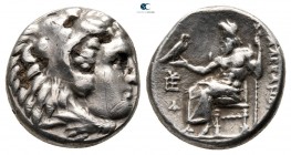 Kings of Macedon. Sardeis. Philip III Arrhidaeus 323-317 BC. In the name and types of Alexander III. Struck under Menander, circa 323/2 BC. Drachm AR