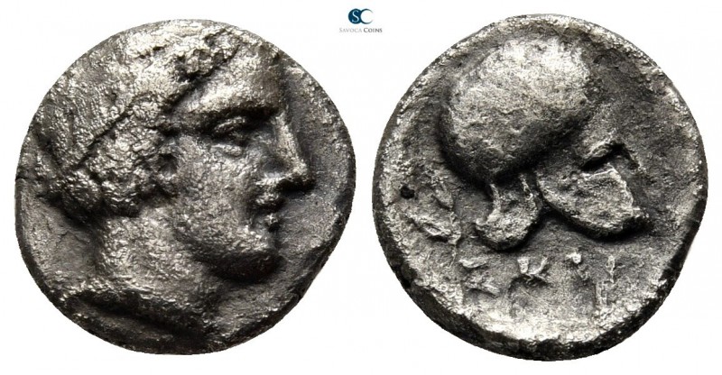 Macedon. Skione 424-400 BC. 
Tetrobol AR

12 mm., 1,72 g.



very fine