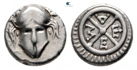 Thrace. Mesembria 420-320 BC. Diobol AR