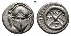 Thrace. Mesembria 420-320 BC. Diobol AR