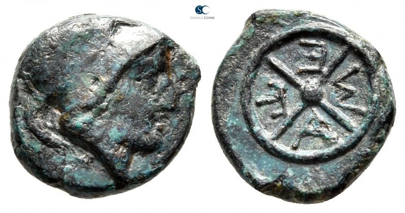 Thrace. Mesembria 350-300 BC. 
Bronze Æ

12 mm., 1,20 g.



very fine