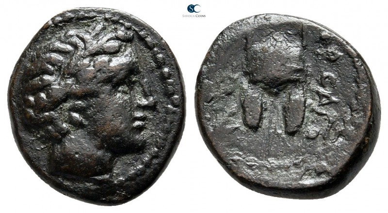 Thrace. Orthagoreia circa 340-330 BC. 
Bronze Æ

14 mm., 2,19 g.



nearl...