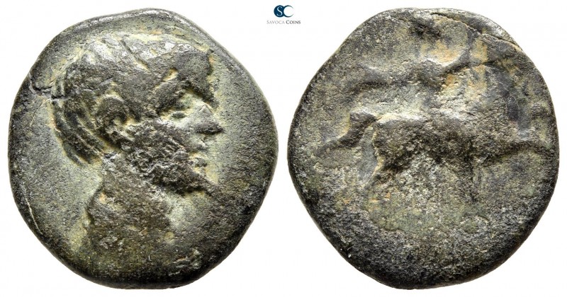 Kings of Thrace. Kabyle mint. Skostokos II 250-245 BC. 
Bronze Æ

19 mm., 5,0...