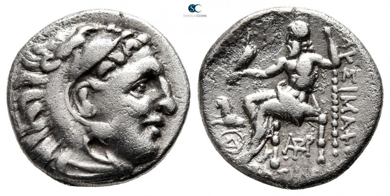 Kings of Thrace. Sestos. Macedonian. Lysimachos 305-281 BC. 
Drachm AR

17 mm...
