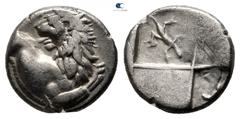 The Thracian Chersonese. Chersonesos 386-338 BC. 
Hemidrachm AR

13 mm., 2,18...