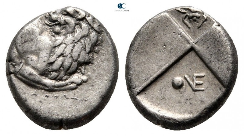 The Thracian Chersonese. Chersonesos 386-338 BC. 
Hemidrachm AR

12 mm., 2,28...