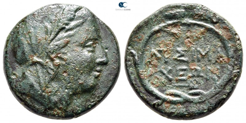 The Thracian Chersonese. Lysimacheia 225-199 BC. 
Bronze Æ

21 mm., 8,82 g.
...