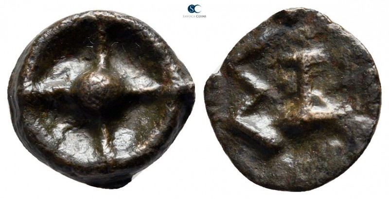 Moesia. Istrus 475-425 BC. 
Cast Æ

18 mm., 1,44 g.



very fine
