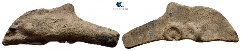 Scythia. Olbia circa 437-410 BC. 
Cast dolphin Æ

26 mm., 1,79 g.



very...
