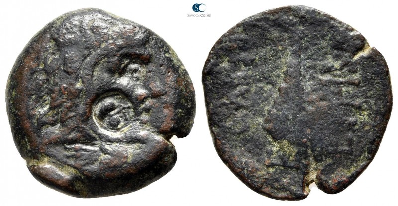 Scythia. Olbia 200-150 BC. 
Bronze Æ

21 mm., 8,02 g.



nearly very fine...