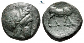 Scythia. Tyra 360-350 BC. Bronze Æ
