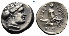 Euboea. Histiaia 196-146 BC. Tetrobol AR