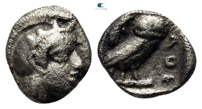 Attica. Athens 454-404 BC. 
Obol AR

9 mm., 0,63 g.



nearly very fine
